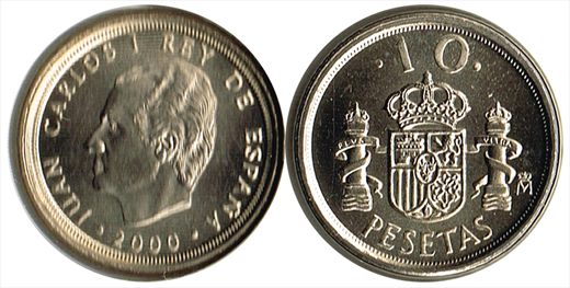 Espanha - Peseta 10 - 2000