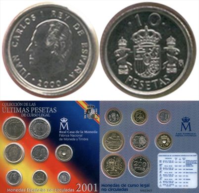 Espanha - Peseta 10 - 2000 (nao circulada)