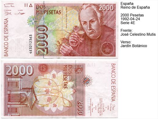 Espanha - Peseta 2000 - 1992-04-24 - Serie 4E