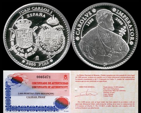 Espanha - Peseta 2000 - 2000 1