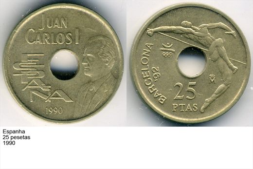 Espanha - Peseta 25 - 1990 - G6 A2 H03 L2C5