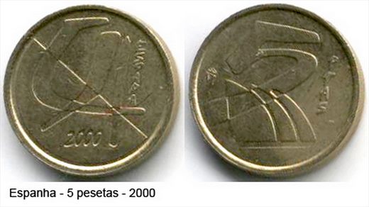 Espanha - Peseta 5 - 2000