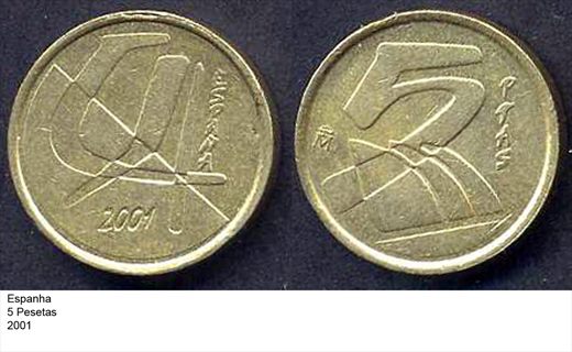 Espanha - Peseta 5 - 2001