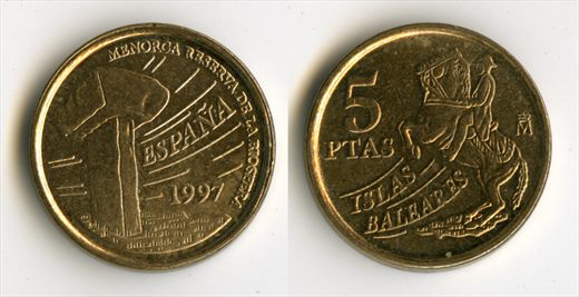 Espanha - Peseta 5 - 1997