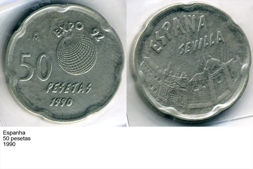 Espanha - Peseta 50 - 1990 - G6 A2 H02 L1C6