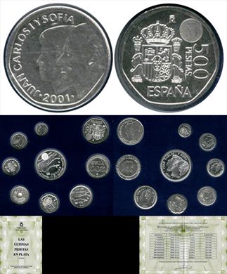 Espanha - Peseta 500 - 2001 (Prata)
