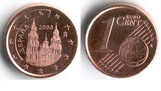 Espanha - Euro Cent 1 - 2000