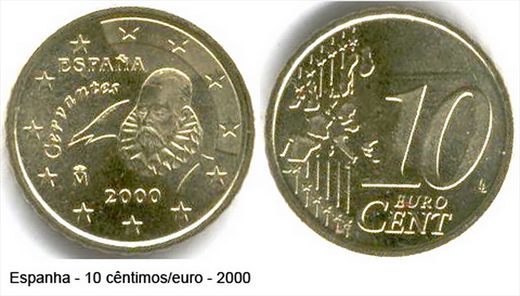 Espanha - Euro Cent 10 - 2000