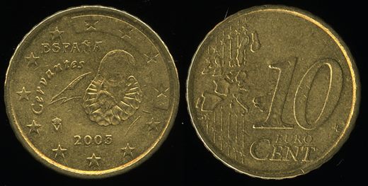 Espanha - Euro Cent 10 - 2005
