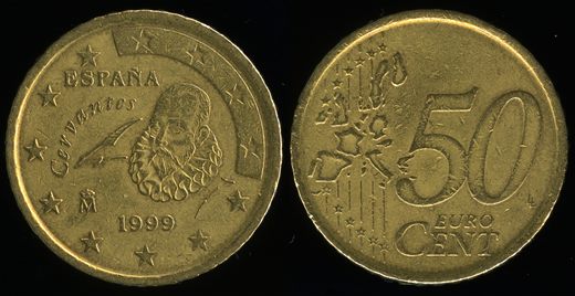 Espanha - Euro Cent 50 - 1999