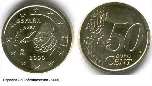 Espanha - Euro Cent 50 - 2000
