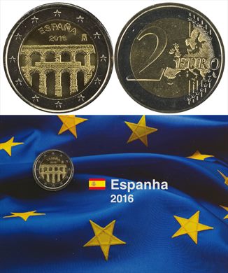 Espanha - Euro 2 - 2016 (2Eu Collection)