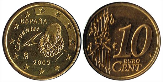 Espanha - Euro Cent 10 - 2003