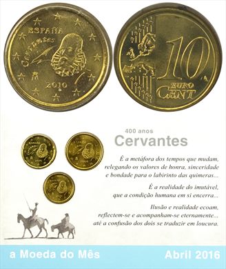 Espanha - Euro Cent 10 - 2010 (Moeda do Mes Abril 2016)