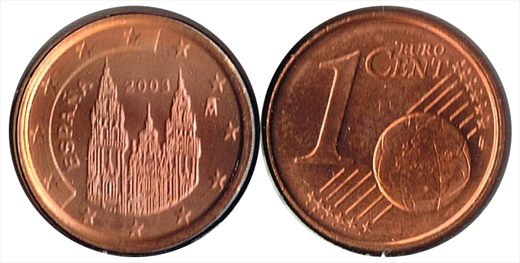 Espanha - Euro Cent 1 - 2003