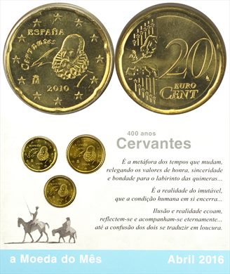 Espanha - Euro Cent 20 - 2010 (Moeda do Mes Abril 2016)