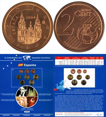 Espanha - Euro Cent 2 - 2004 DMI