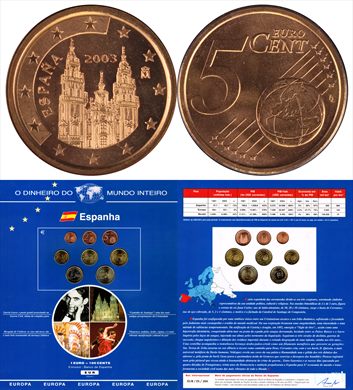 Espanha - Euro Cent 5 - 2003 DMI