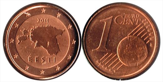 Estonia - Euro Cent 1 - 2011