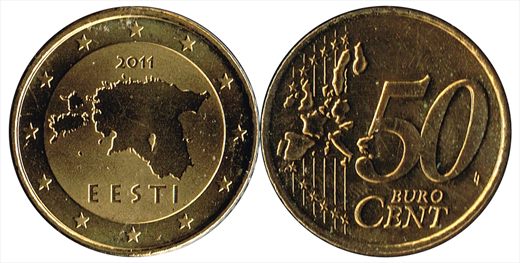 Estonia - Euro Cent 50 - 2011