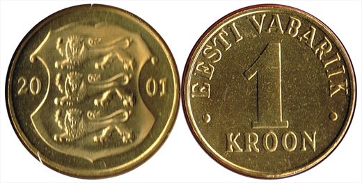 Estonia - Kroon 1 - 2001