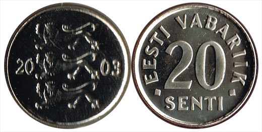 Estonia - Senti 20 - 2003