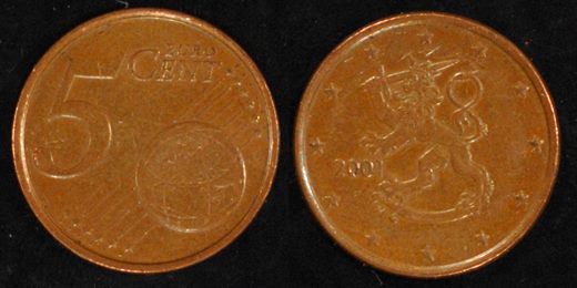 Finlandia - Euro Cent 5 - 2001