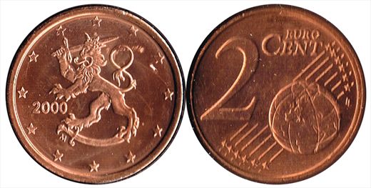 Finlandia - Euro Cent 2 - 2000
