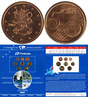 Finlandia - Euro Cent 5 - 2002 DMI