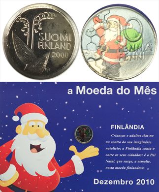 Finlandia - Penni 10 - 2000 (Moeda do Mes Dezembro 2010)