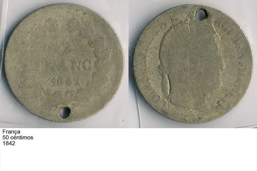 Franca - Centimo 50 - 1842 - G6 A2 H04 L2C4