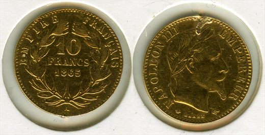 Franca - Franco 10 - 1865