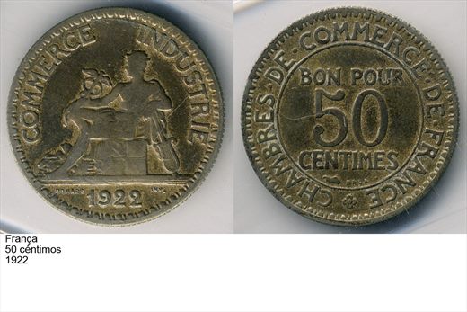 Franca - Centimo 50 - 1922 - G6 A2 H04 L3C3