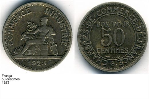 Franca - Centimo 50 - 1923 - G6 A2 H04 L3C4
