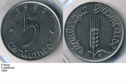 Franca - Centimo 5 - 1963 - G6 A2 H03 L5C2