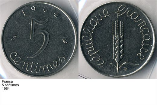 Franca - Centimo 5 - 1964 - G6 A2 H03 L5C3