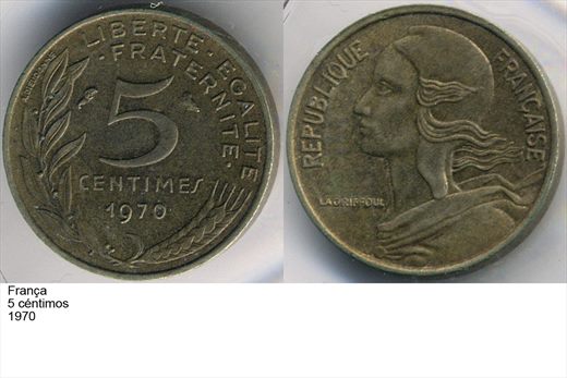 Franca - Centimo 5 - 1970 - G6 A2 H03 L6C1
