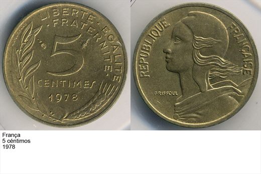 Franca - Centimo 5 - 1978 - G6 A2 H03 L6C4