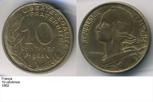 Franca - Centimo 10 - 1962 - G6 A2 H03 L7C1