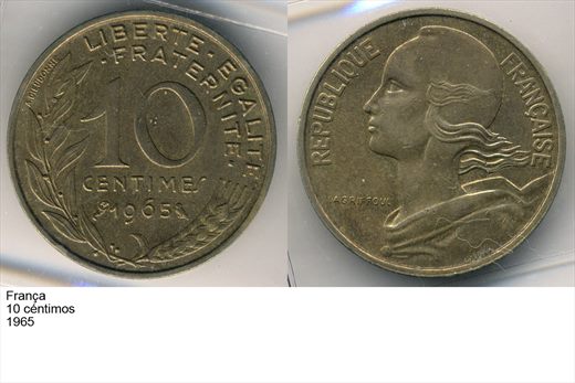 Franca - Centimo 10 - 1965 - G6 A2 H03 L7C4