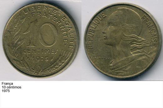 Franca - Centimo 10 - 1975 - G6 A2 H04