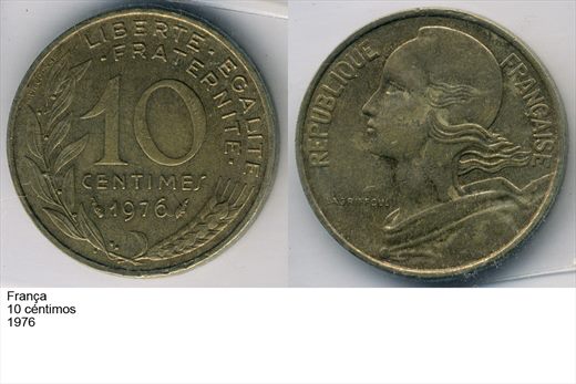 Franca - Centimo 10 - 1976 - G6 A2 H04 L1C2