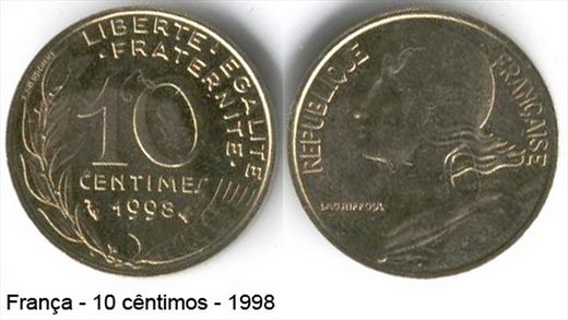Franca - Centimo 10 - 1998