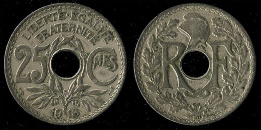 Franca - Centimo 25 - 1918