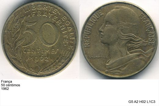 Franca - Centimo 50 - 1962 - G5 A2 H02 L1C3