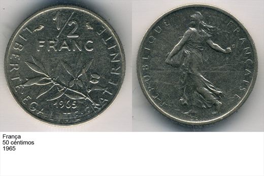 Franca - Centimo 50 - 1965 - G6 A2 H04 L4C4