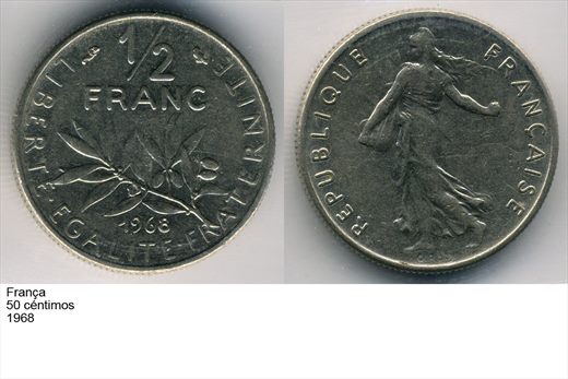 Franca - Centimo 50 - 1968 - G6 A2 H04 L4C5