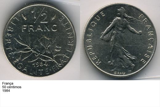 Franca - Centimo 50 - 1984 - G6 A2 H04 L5C5