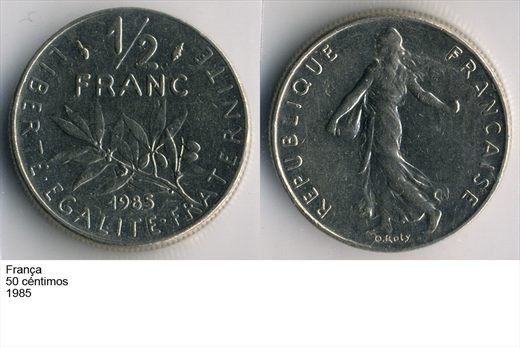 Franca - Centimo 50 - 1985 - G6 A2 H04 L5C6