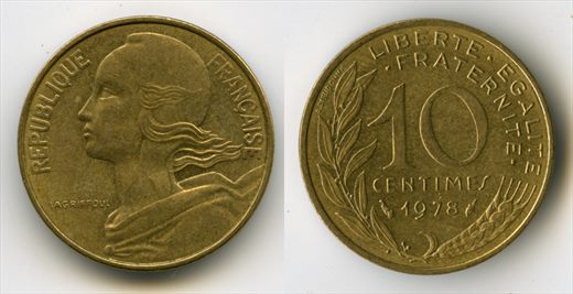 Franca - Centimo 10 - 1978